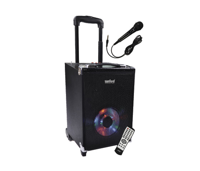 Sanford SF2262RTS 8 inch Rechargeable Portable Trolley Speaker - 30 Watts - Zoom Image