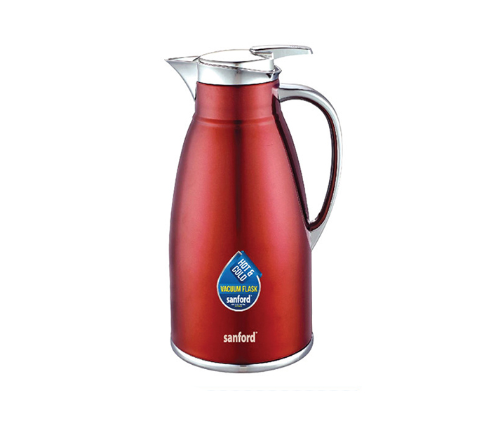 Sanford SF1683VF 1.3 Litre Stainless Steel Hot & Cold Vacuum Flask - Red - Zoom Image