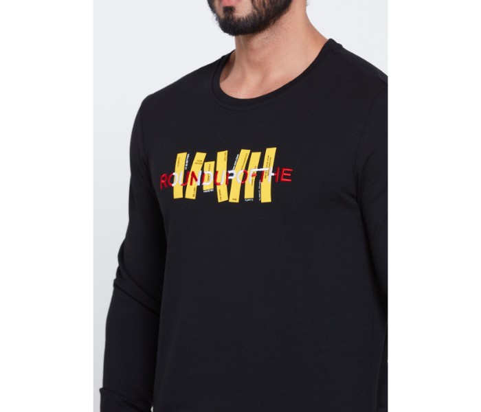 Petro OU10033 Solid Crew Neck Sweat Shirt L-Black - Zoom Image 4