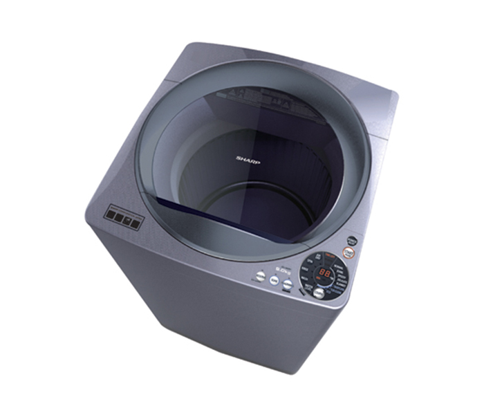 Sharp ES-MM125Z-S 10 Kg Fully Auto Top Load Washing Machine - Silver - Zoom Image 1