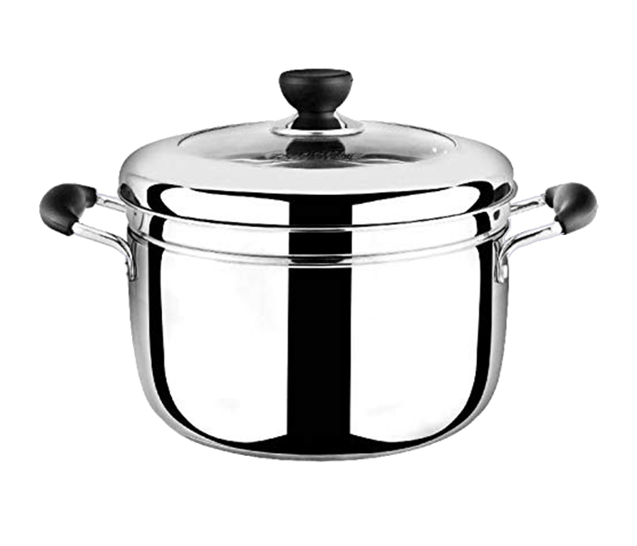 Royalford RF7813 2 Layer Stainless Steel Roza Steamer - 22cm, Silver - Zoom Image