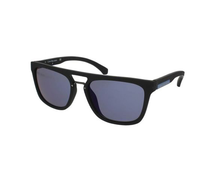 Calvin Klein CKJ801S 001 Wayfarer Black Frame & Blue Mirrored Sunglasses for Unisex - Zoom Image 2