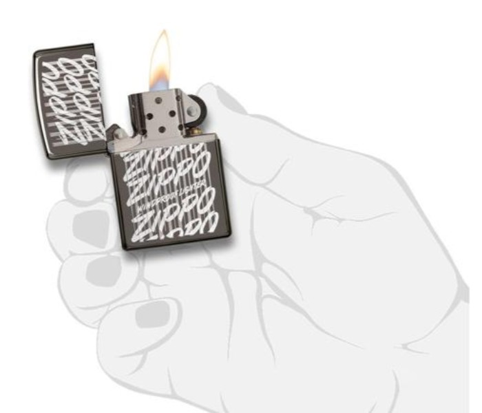 Zippo 29631 150 Classic Lighter Black and White - Zoom Image 2