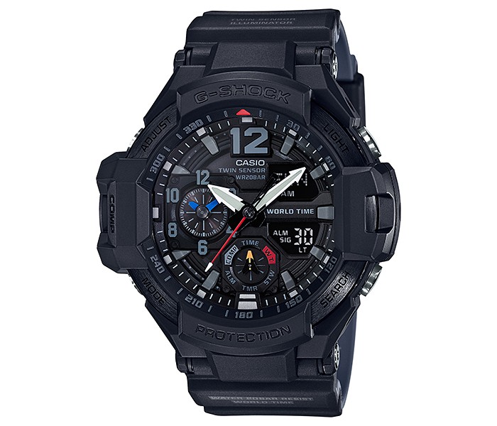 Casio G Shock GA-1100-1A1DR Mens Analog and Digital Watch Black - Zoom Image