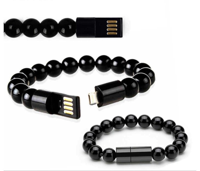 MQ Wearable Bead Bracelet Lightning USB Charging Data Cable for All iOS Devices MQFB4 Multicolor - Zoom Image 4