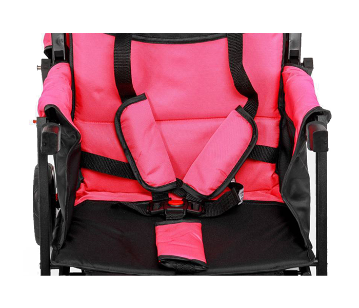 Baby Plus BP7743 Twin Stroller with Reclining Seat - Fuchsia - Zoom Image 4