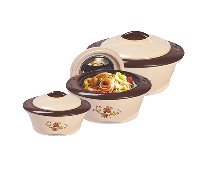 Royalford RF8952 3 Piece Plastic Saphire Insulated Hot Pot - Multicolor - Zoom Image 1