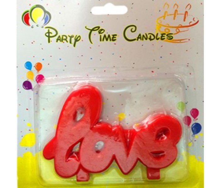 Party Time G249 Love Candle Red - Zoom Image