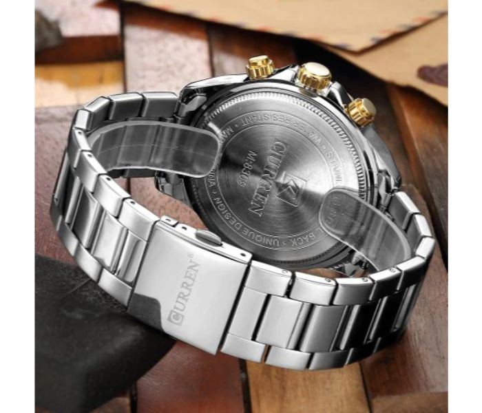 Curren 8309 Luxury Analog Quartz Watch For Men Silver - Zoom Image 7