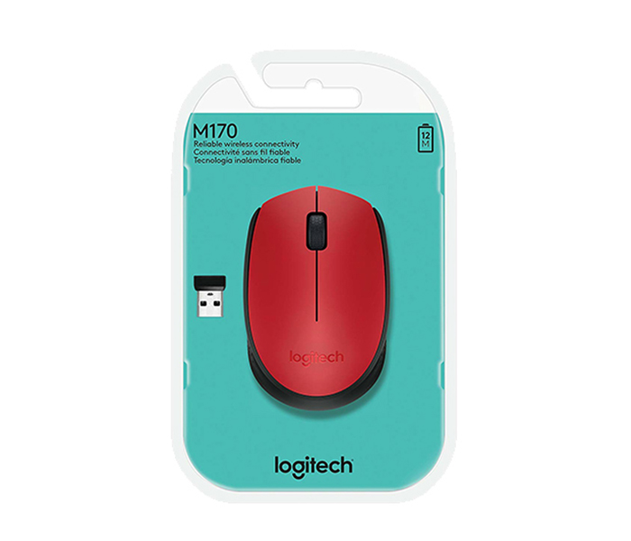 Logitech 910-004641 M171 2.4GHz Wireless Mouse - Red - Zoom Image 5