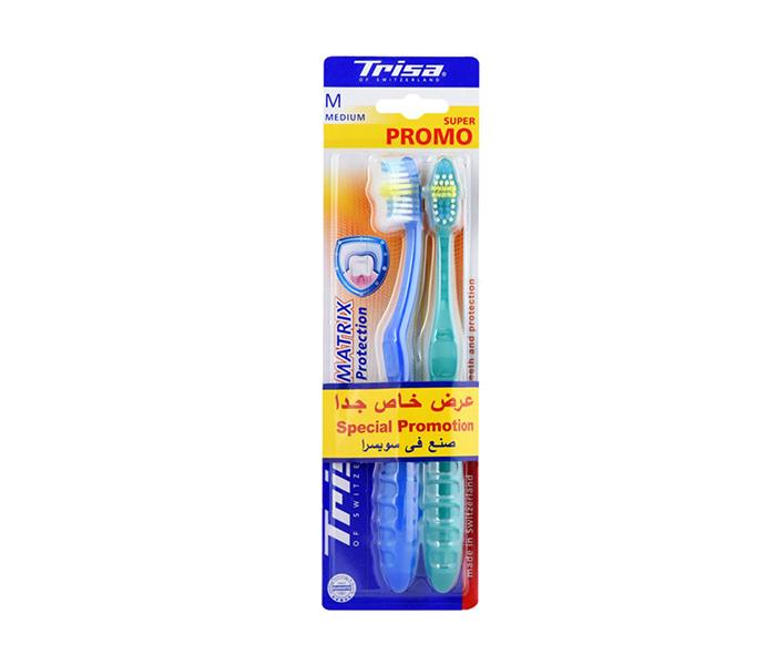 Trisa Matrix Protection Medium Duo Toothbrush - Zoom Image