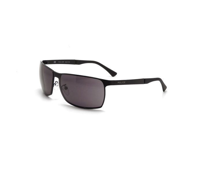 Police S8959 0531 Rectangle Black Frame & Grey Mirrored Sunglasses for Men - Zoom Image 1