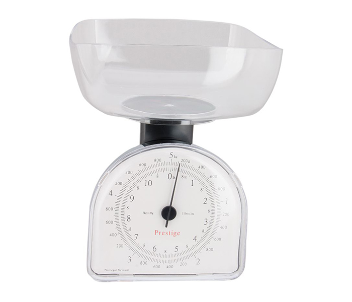 Prestige PR50096 Chrome 5 Kg Kitchen Scale, White - Zoom Image 2