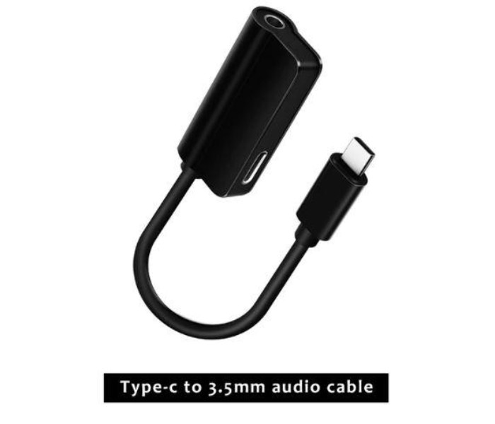 2 in 1 USB Type C to 3.5 mm Jack Male to Female Splitter Cable Music Audio Aux Headphone Charging Adapter AD5387 Multicolor - Zoom Image 3