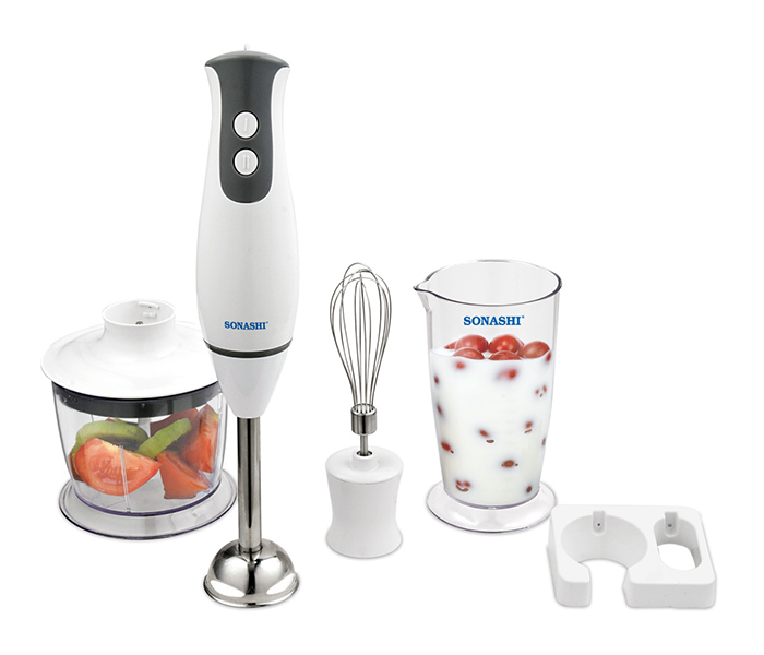 Sonashi SHB-169(VDE) 300W 3-in-1 2 Speed Hand Blender - White - Zoom Image 4