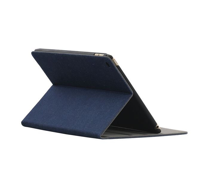 Promate fabriFlip-Air2 Premium Protective Fabric Folio Case for iPad Air 2 - Blue - Zoom Image 3