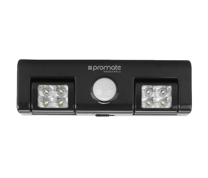 Promate MOTIONFLUX Indoor Motion-Activated LED Lights with Rechargeable Battery - Black - Zoom Image 5