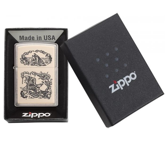 Zippo 29517 20414 Scrimshaw Liberty Eagle Lighter Multicolor - Zoom Image 2