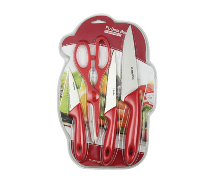 Flamingo FL2024KNST Knife Set - Red - Zoom Image