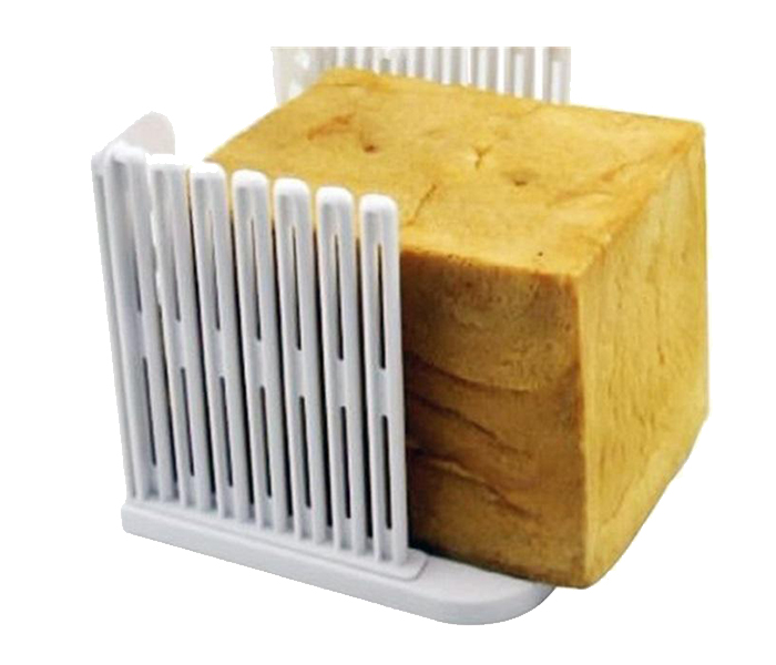 Plastic Adjustable Bread Slicer - White - Zoom Image 1