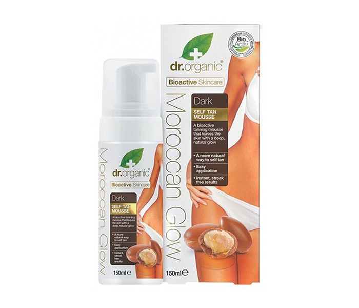 Dr.Organic N13985761A Moroccan Glow Dark Self Tan Mousse - 150ML - Zoom Image