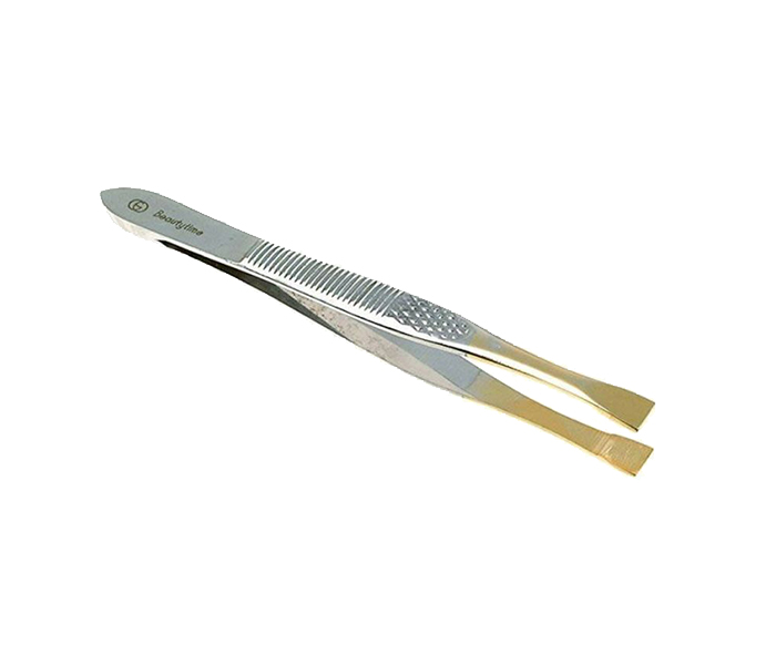 Beautytime N11029018A Flat Tweezers - Silver - Zoom Image