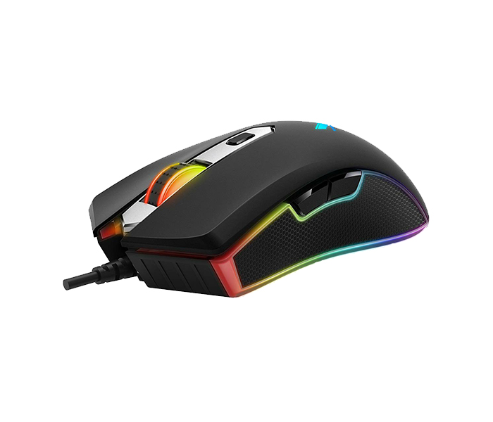 Rapoo V280 Vpro Multi Color Led Optical Gaming Mouse - Black 16992 - Zoom Image 1