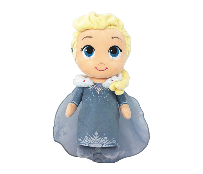 Disney Plush PDP1700049 10-inch Frozen Stylised Elsa in Winter Costume Soft Toy - Grey - Zoom Image