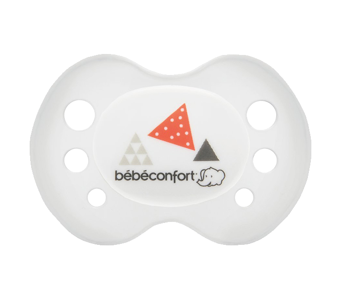 Bebe Confort 3104201120 Sport Natural Reversible Silicone Pacifier - Grey, 2 Pieces - Zoom Image 2