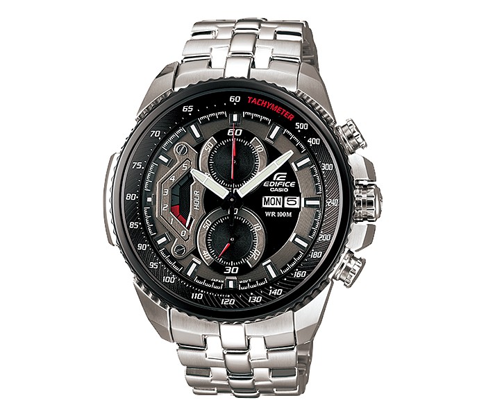 Casio Edifice EF-558D-1AVUDF Mens Analog Watch Silver and Black - Zoom Image