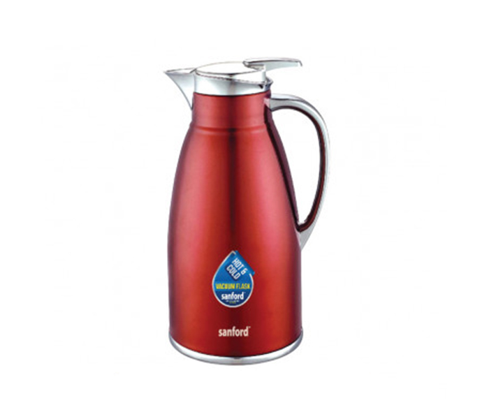 Sanford SF1682VF 1 Litre Stainless Steel Hot & Cold Vacuum Flask - Red - Zoom Image