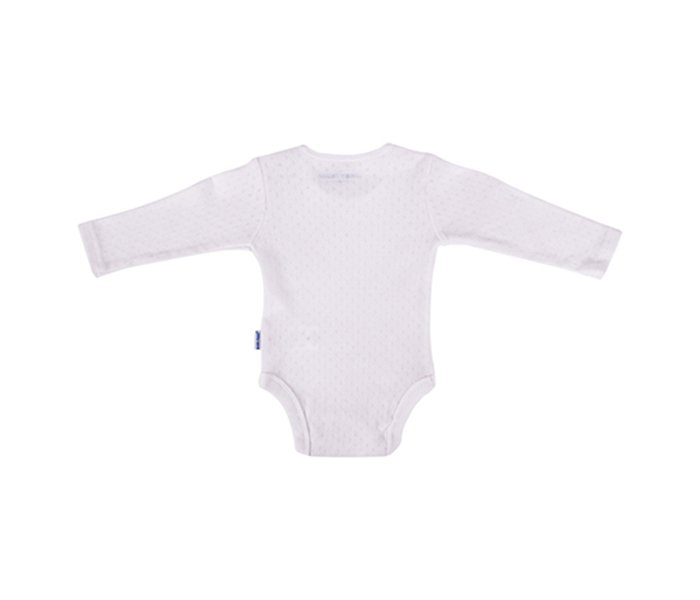 Baby Plus BP8021 12-18M Boys Full Sleeve Body Suit - White - Zoom Image 2