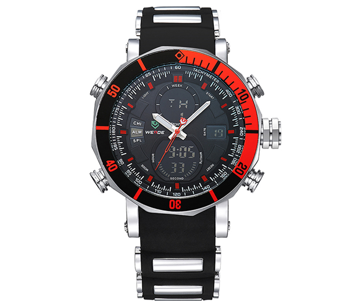 Weide WH-5203PU Analog and LCD Digital Watch Black and Red - Zoom Image 4