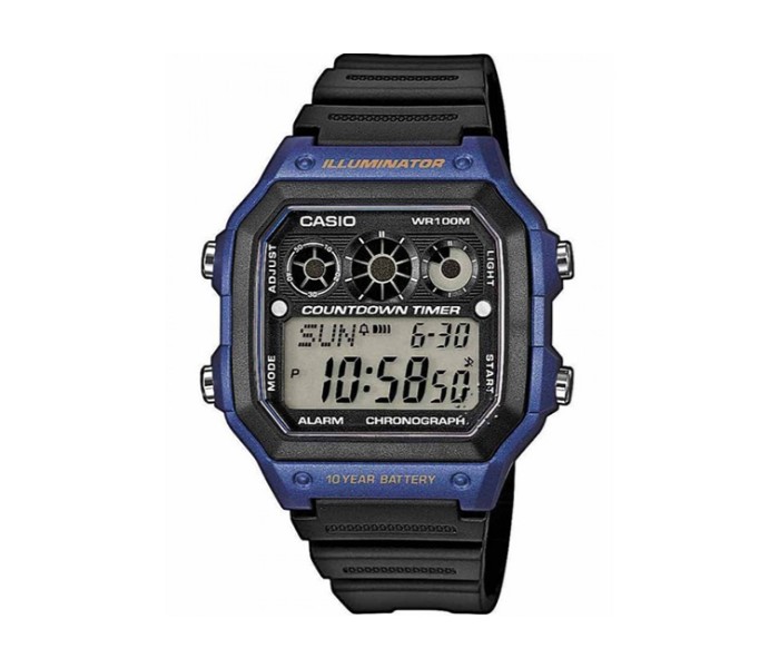 Casio AE-1300WH-2ADF Mens Casual Digital Watch Black - Zoom Image 4