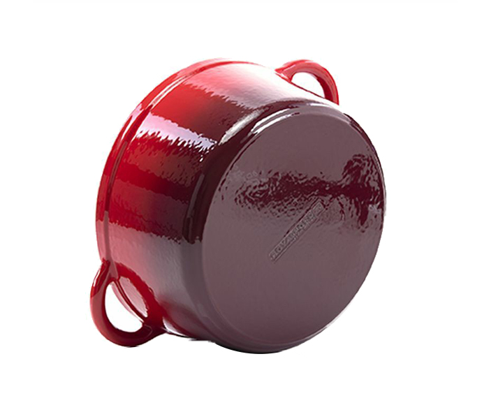 Royalford RFU9055 26CM Cast Iron Enamel Coating Cooking Pot - Red - Zoom Image 4