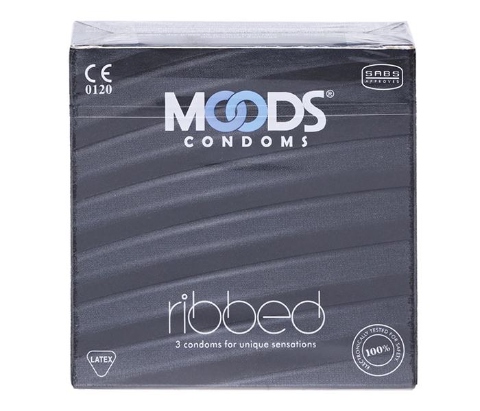 Moods Condoms 3 Pcs - Ribbed - Zoom Image