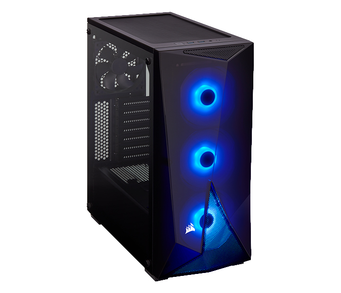 Corsair CC-9011166-WW Carbide Series SPEC-DELTA RGB Tempered Glass Mid-Tower ATX Gaming Case - Black - Zoom Image 2