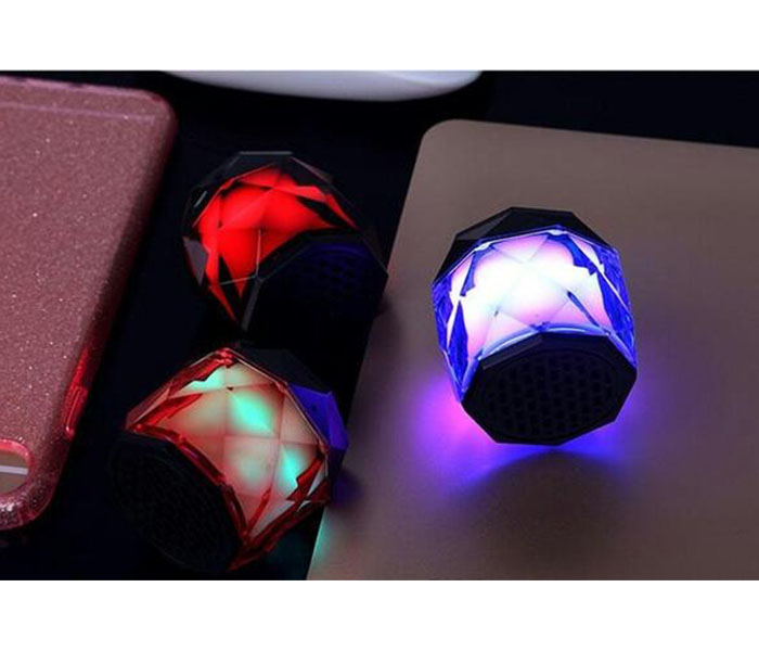 M5 Super Bass Mini Diamond LED Light Changing Bluetooth Speaker - Zoom Image 2