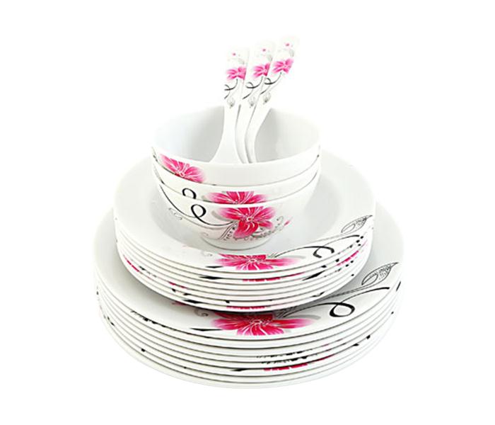 Royalford RF6719 Melamine Ware Dinner Set - White, 45 Pieces - Zoom Image 3