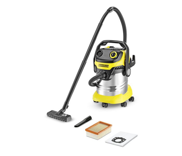 Karcher 1.348-235.0 WD 5 Premium AE 25L Wet and Dry Vacuum Cleaner - Yellow - Zoom Image