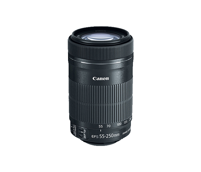 Canon AF IS STM 55-250mm f/4-5.6 IS STM Lens for DSLR Camera - Black - Zoom Image 1