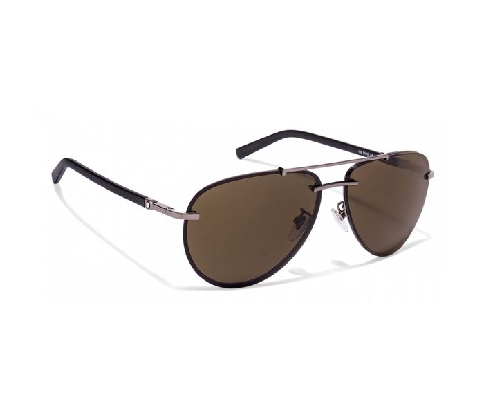 Mont Blanc MB 596S 08J Aviator Gunmetal & Black Frame and Brown Mirrored Sunglasses for Unisex - Zoom Image 1