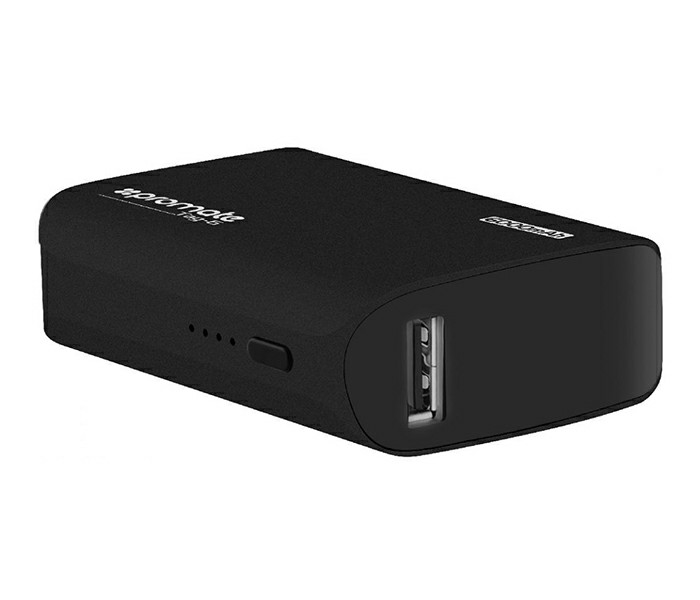 Promate Tag-6 6000 mAh Portable Charger Power Bank with 2.1A Output, Black - Zoom Image 4