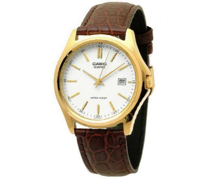 Casio MTP-1183Q-7ADF Mens Analog Watch Brown and White - Zoom Image