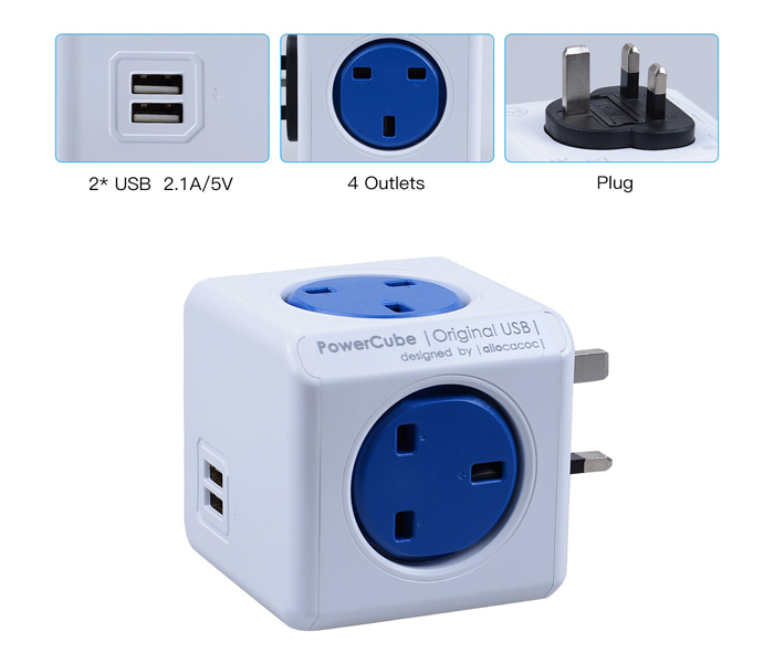 ALLOCACOC 7200BL Power Cube Original White and Blue - Zoom Image 4