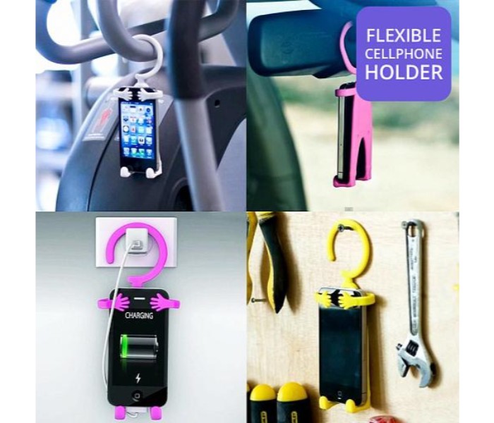 Universal Multifunctional Human Shape Flexible Mobile Holder MH45 Multicolor - Zoom Image 3