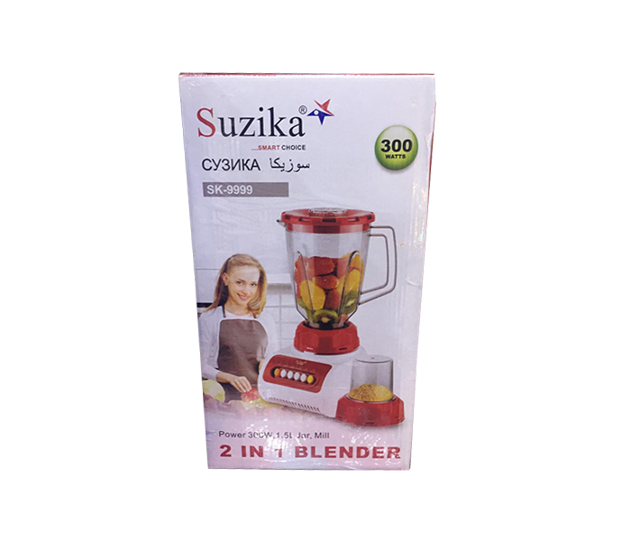 Suzika SK9999 2-In-1 Blender - White & Red - Zoom Image 1