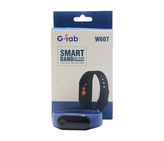 G-Tab W607 Sports Smart Watch with Heart Rate Detection - Blue - Zoom Image 1