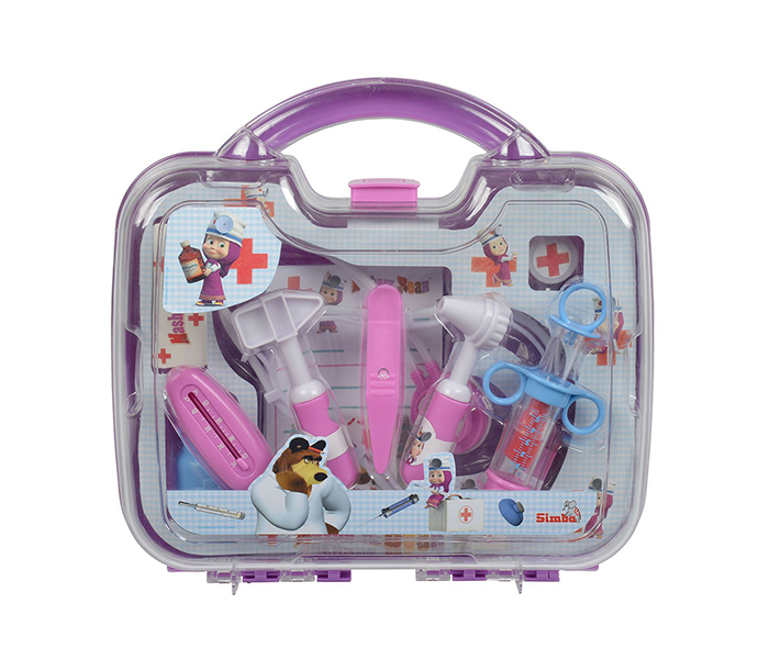 Simba 109304016 Masha and The Bear Doctor Case Play Set - Zoom Image 1