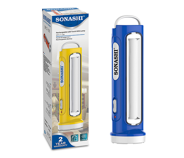 Sonashi SPLT-108 2-In-1 Rechargeable LED Torch with Lamp - Blue - Zoom Image 3